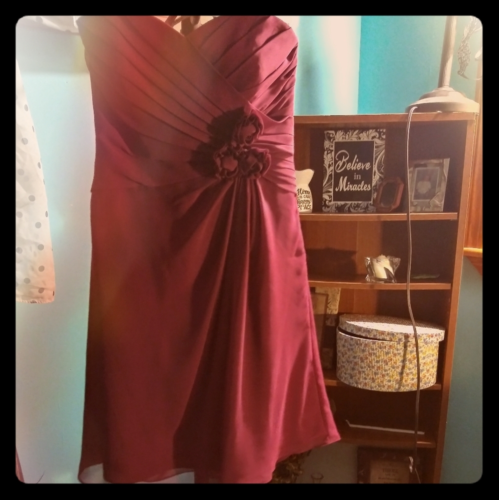 Mauve evening or prom dress